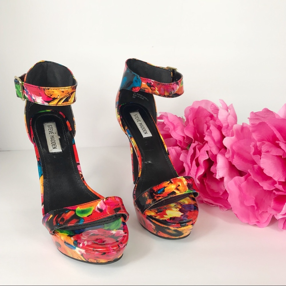 Steve Madden Sacchi Floral Stilettos.